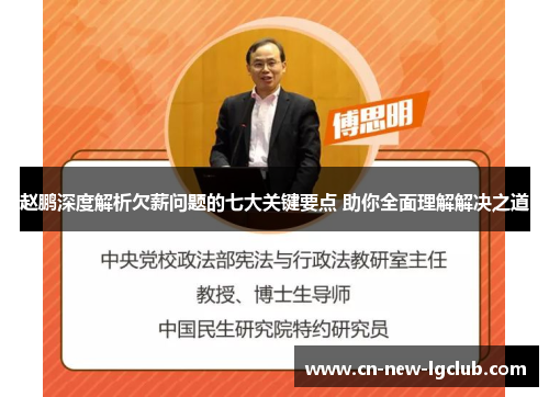 赵鹏深度解析欠薪问题的七大关键要点 助你全面理解解决之道